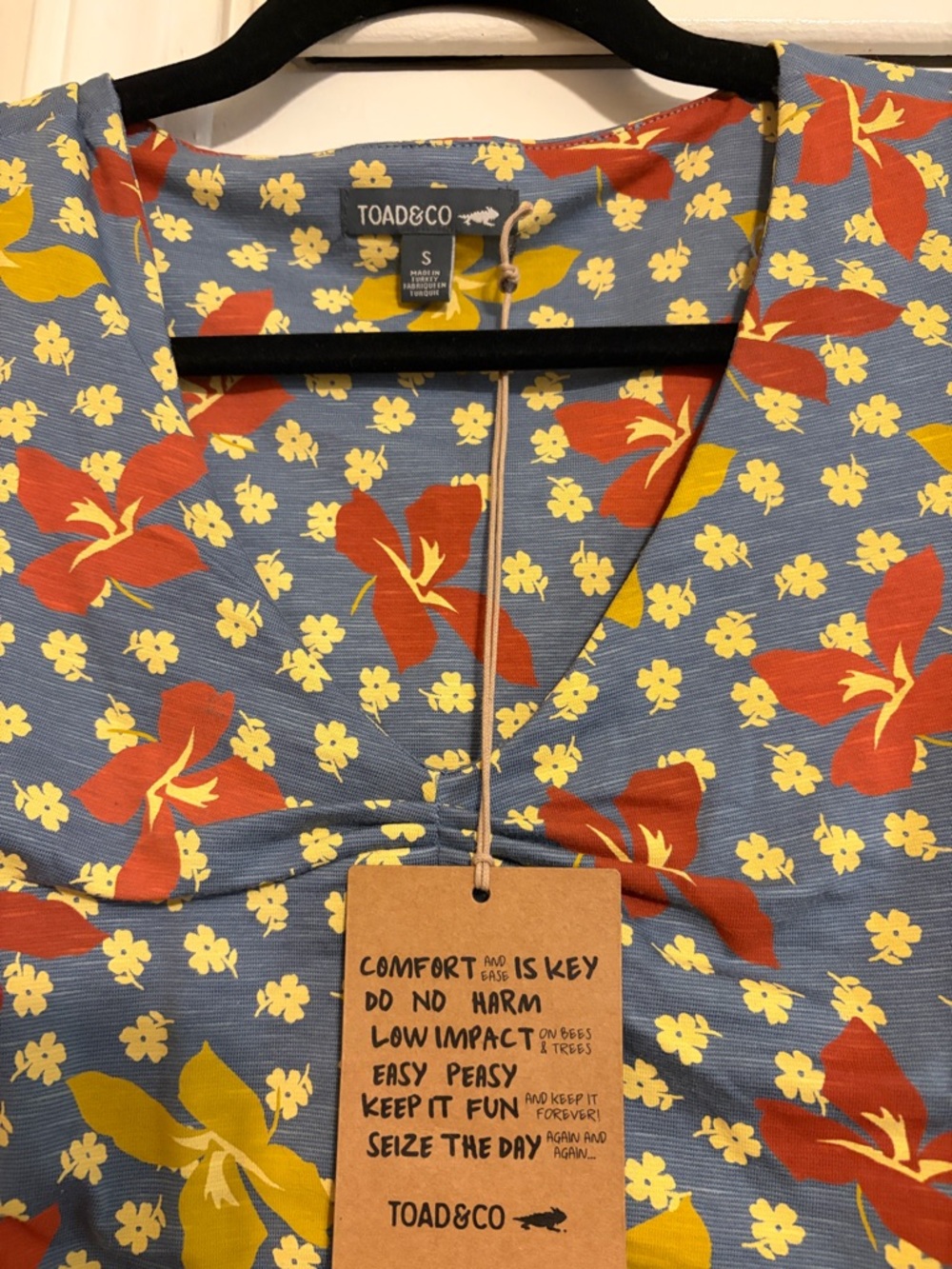 Toad & Co. Rosemarie SL Dress North Shore Lily Print Small NWT - Picture 2 of 6